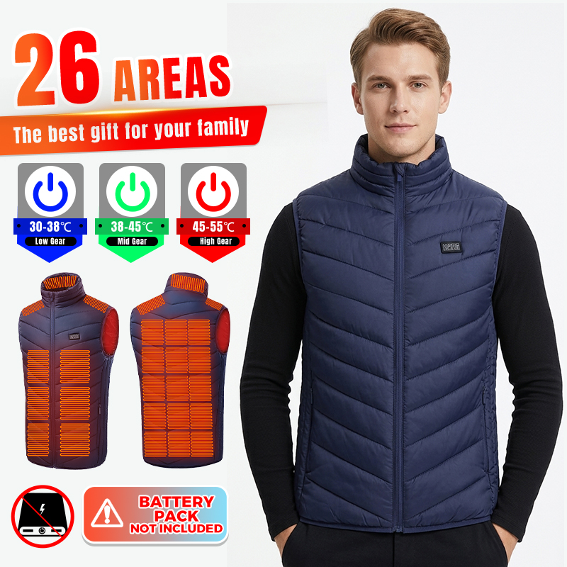 Winter Clothing Hiking - Akıllı Isıtmalı Yelek, 26 Bölgede Isıtma,