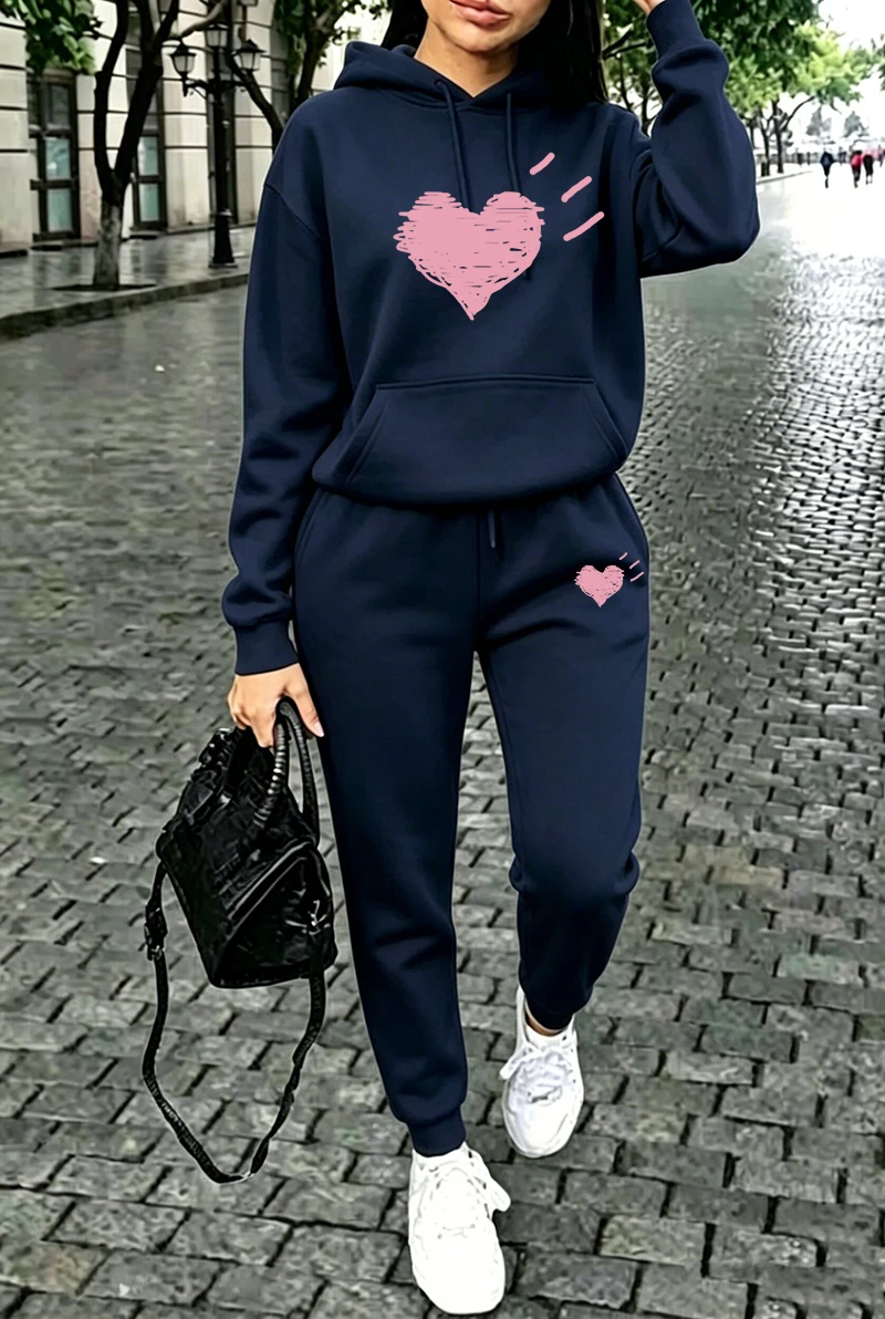Winter Clothing For Women - Kadın Eşofman Takımı, Sokak Tarzı, Rahat